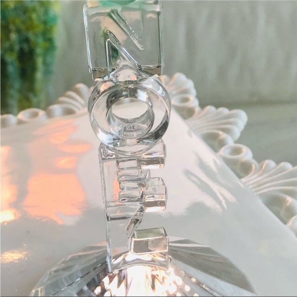 🎄Crystal NOEL Christmas Green Champagne Toasting Glasses - Picture 2 of 6